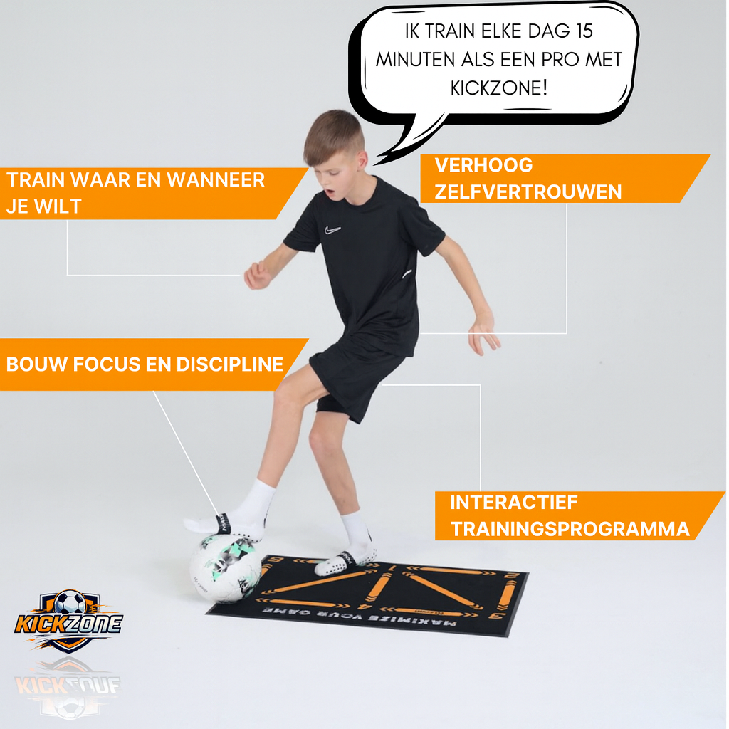 Kickzone™ Fußball-Trainingsmatte + KOSTENLOSES Trainingsprogramm und Fußballsocken