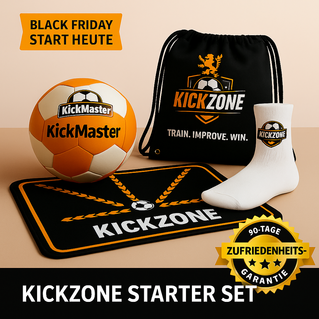 Kickzone™ Fußball-Trainingsmatte + GRATIS Fußballsocken & Trainingsprogramm